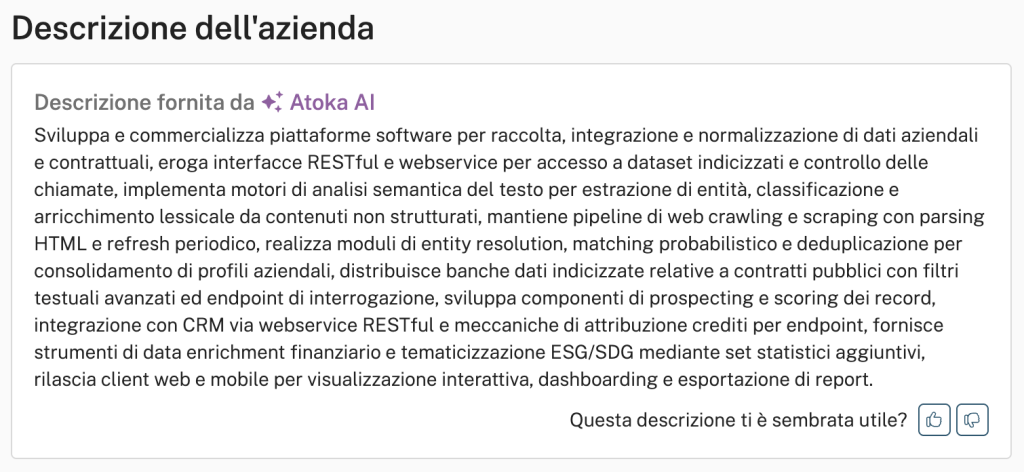 Descrizione dell'azienda SpazioDati SRL